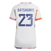 Echipament fotbal Belgia Michy Batshuayi #23 Tricou Deplasare Mondial 2022 pentru femei maneca scurta